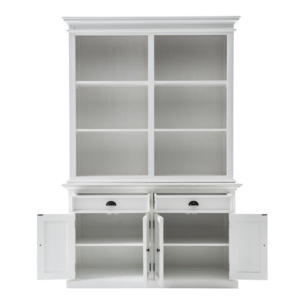 NovaSolo Halifax Buffet Hutch Unit with 6 Shelves, Classic White – view 2