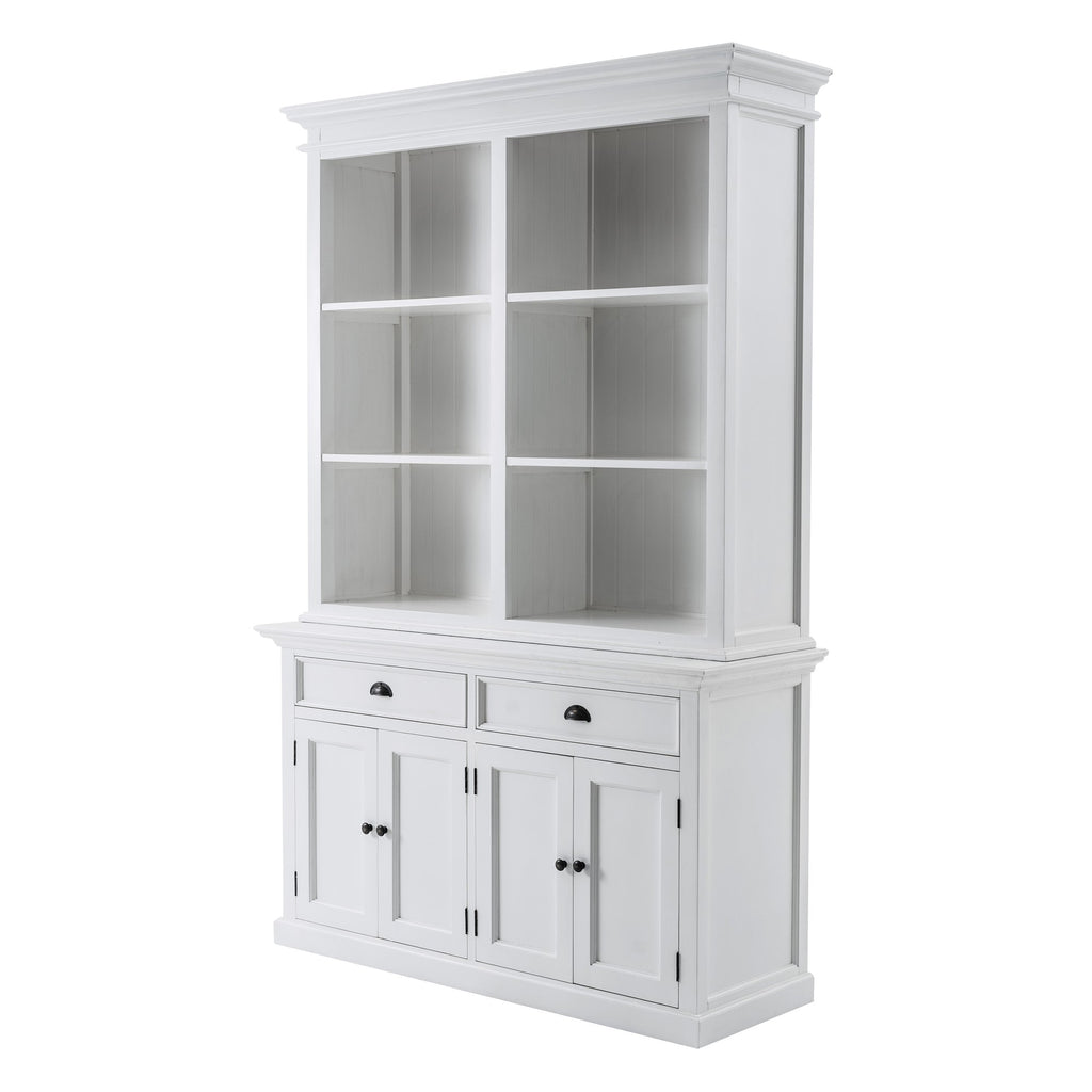 NovaSolo Halifax Buffet Hutch Unit with 6 Shelves, Classic White – view 3