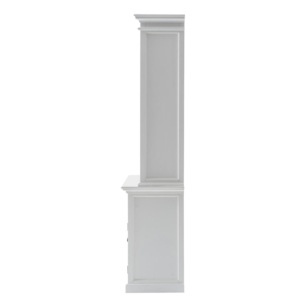 NovaSolo Halifax Buffet Hutch Unit with 6 Shelves, Classic White – view 4