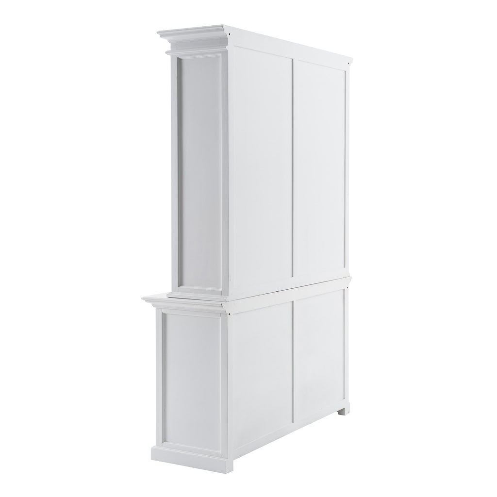 NovaSolo Halifax Buffet Hutch Unit with 6 Shelves, Classic White – view 5