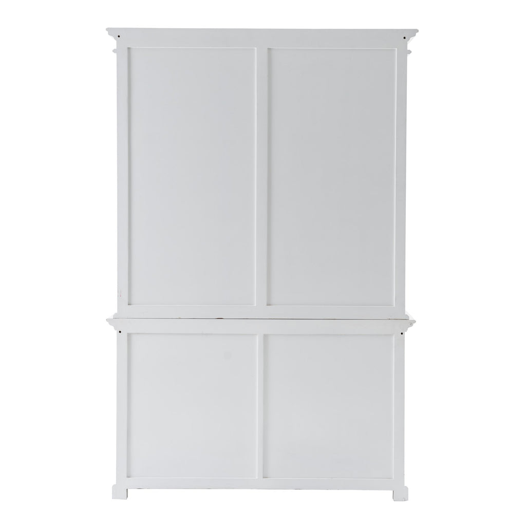NovaSolo Halifax Buffet Hutch Unit with 6 Shelves, Classic White – view 6