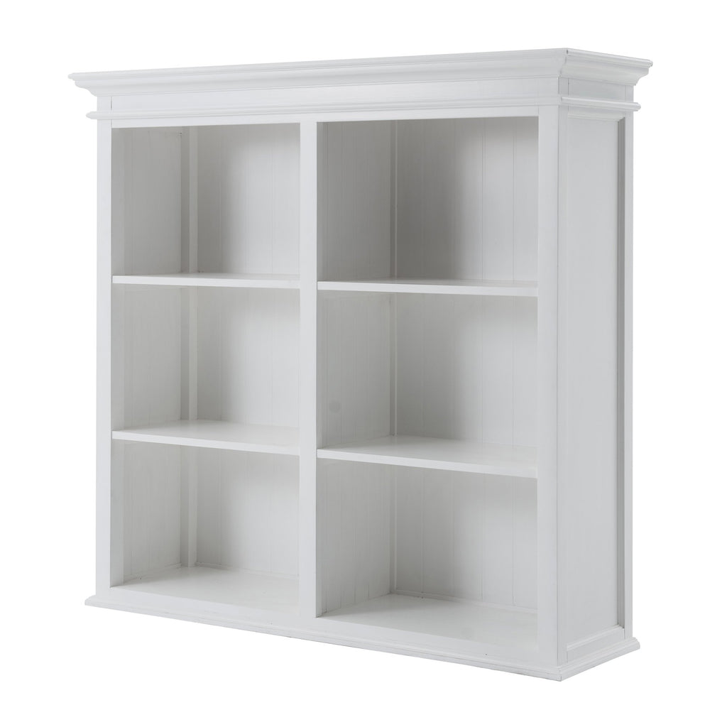 NovaSolo Halifax Buffet Hutch Unit with 6 Shelves, Classic White – view 8
