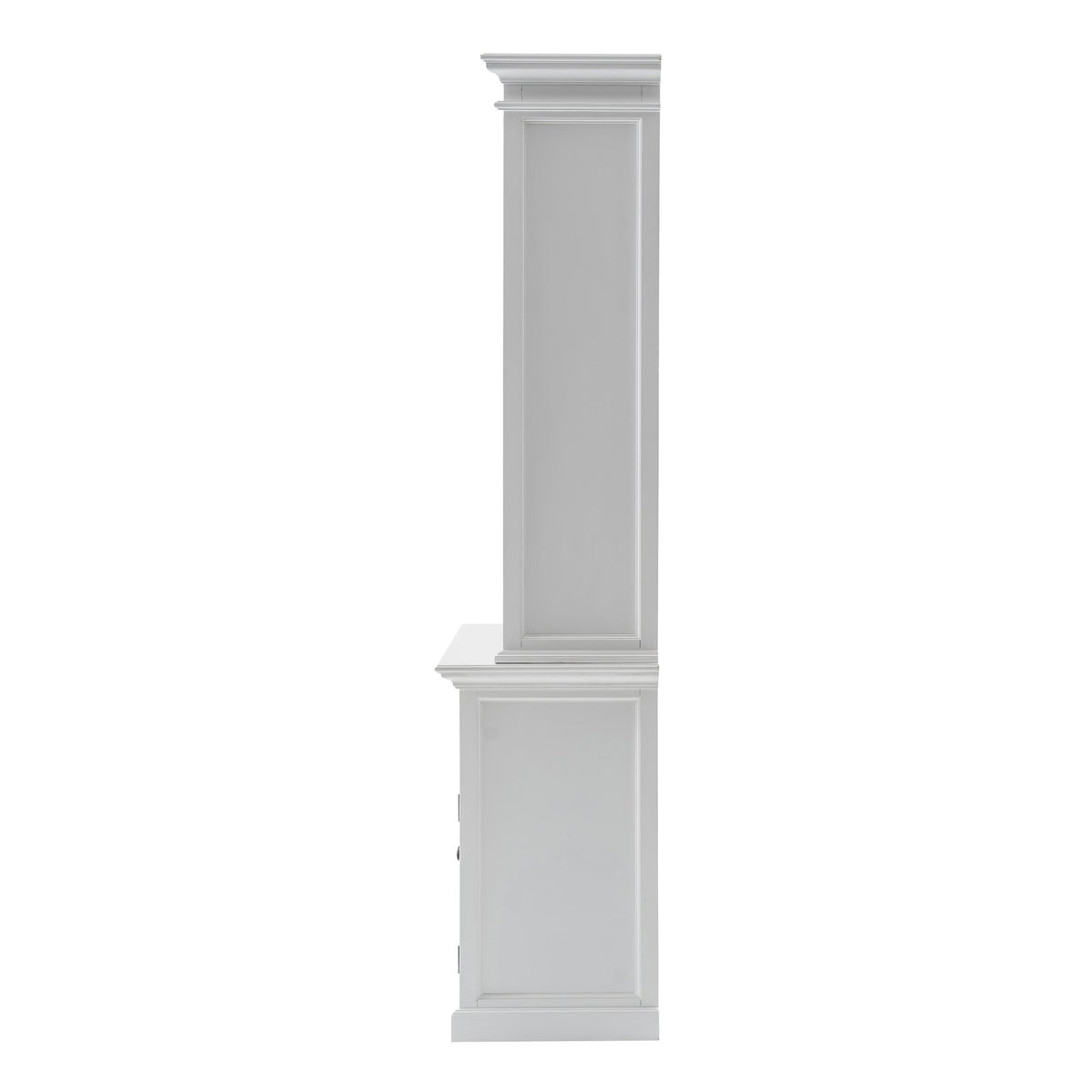 NovaSolo Halifax Buffet Hutch Unit with 8 Shelves, Classic White – view 4