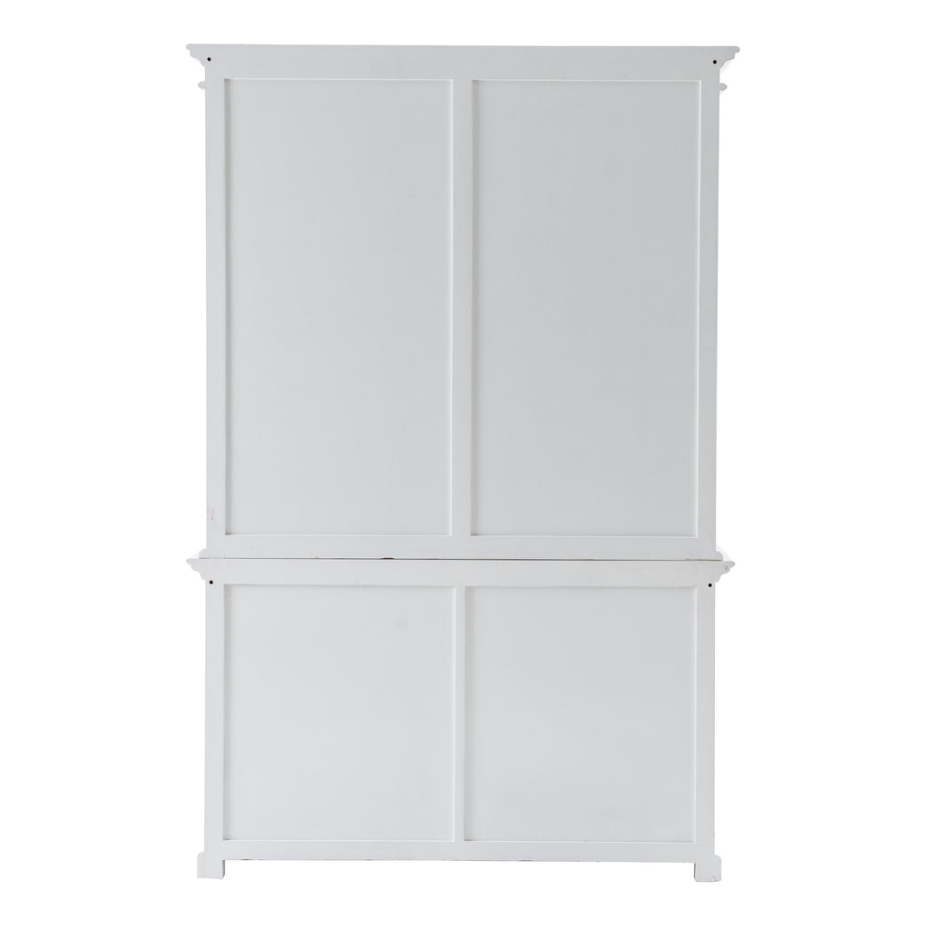 NovaSolo Halifax Buffet Hutch Unit with 8 Shelves, Classic White – view 6