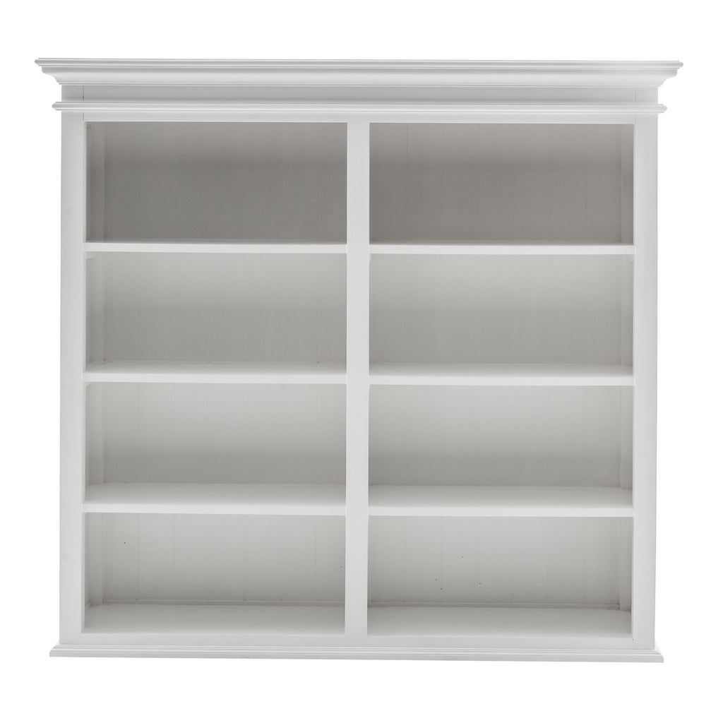 NovaSolo Halifax Buffet Hutch Unit with 8 Shelves, Classic White – view 7