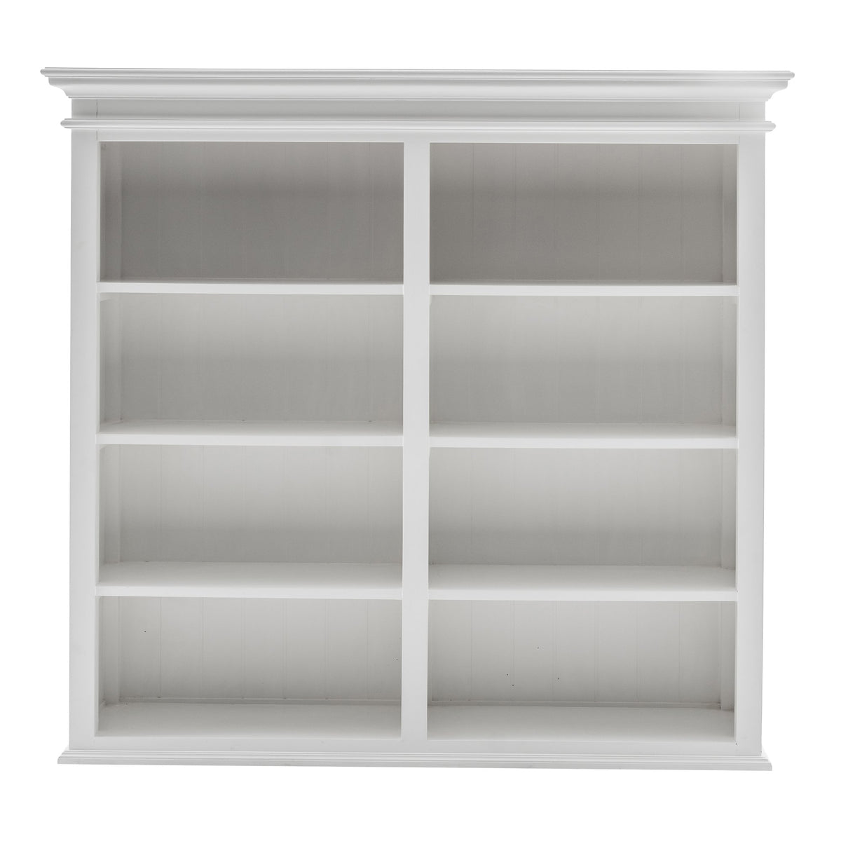 NovaSolo Halifax Buffet Hutch Unit with 8 Shelves, Classic White – view 7