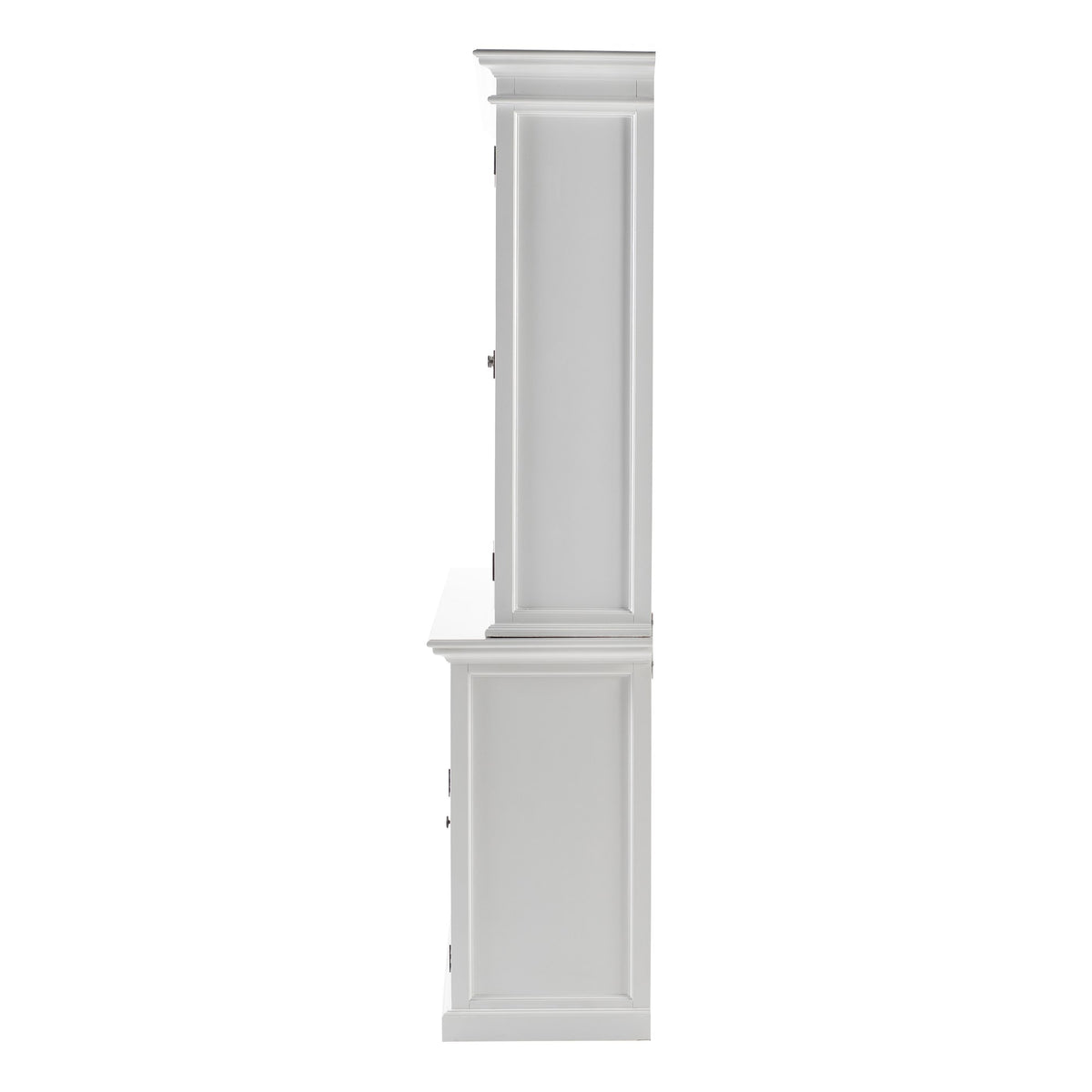 NovaSolo Halifax Buffet Hutch Unit with 4 Glass Doors, Classic White – view 5