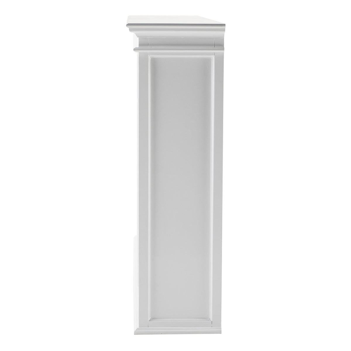NovaSolo Halifax Hutch Unit with 6 Glass Doors, Classic White – view 10