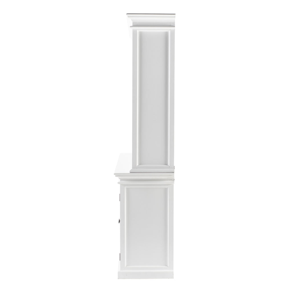 NovaSolo Halifax Hutch Unit with 6 Glass Doors, Classic White – view 5