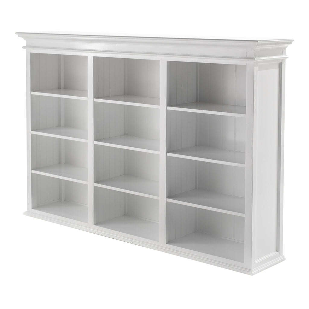 NovaSolo Halifax Hutch Unit with 6 Glass Doors, Classic White – view 9