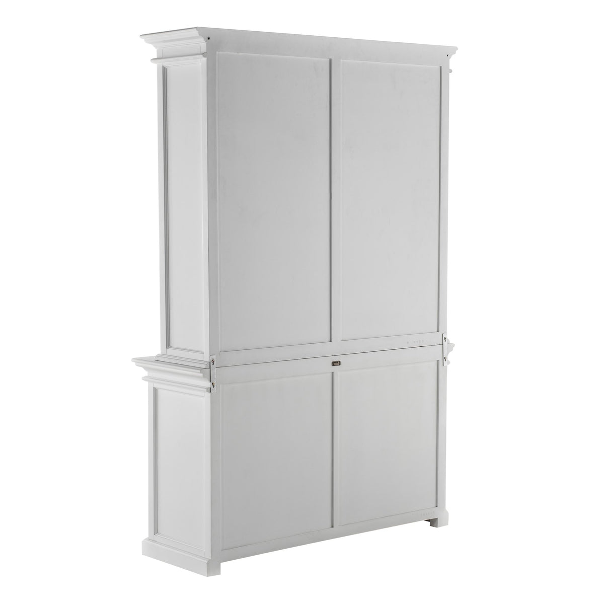 NovaSolo Halifax Hutch Unit with 4 Glass Doors, Classic White – view 6