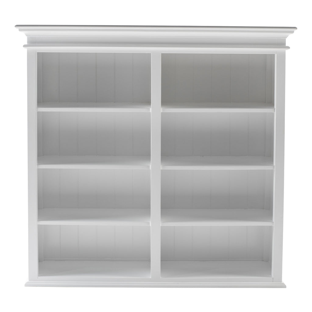 NovaSolo Halifax Hutch Unit with 4 Glass Doors, Classic White – view 8