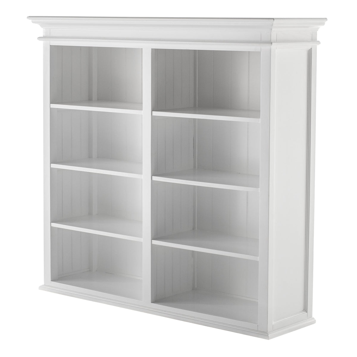 NovaSolo Halifax Hutch Unit with 4 Glass Doors, Classic White – view 9