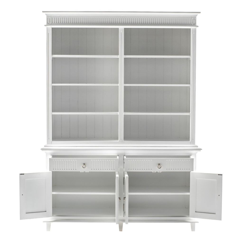 NovaSolo Skansen Hutch Bookcase Unit, Classic White – view 2