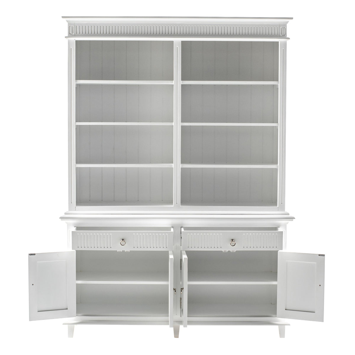 NovaSolo Skansen Hutch Bookcase Unit, Classic White – view 2