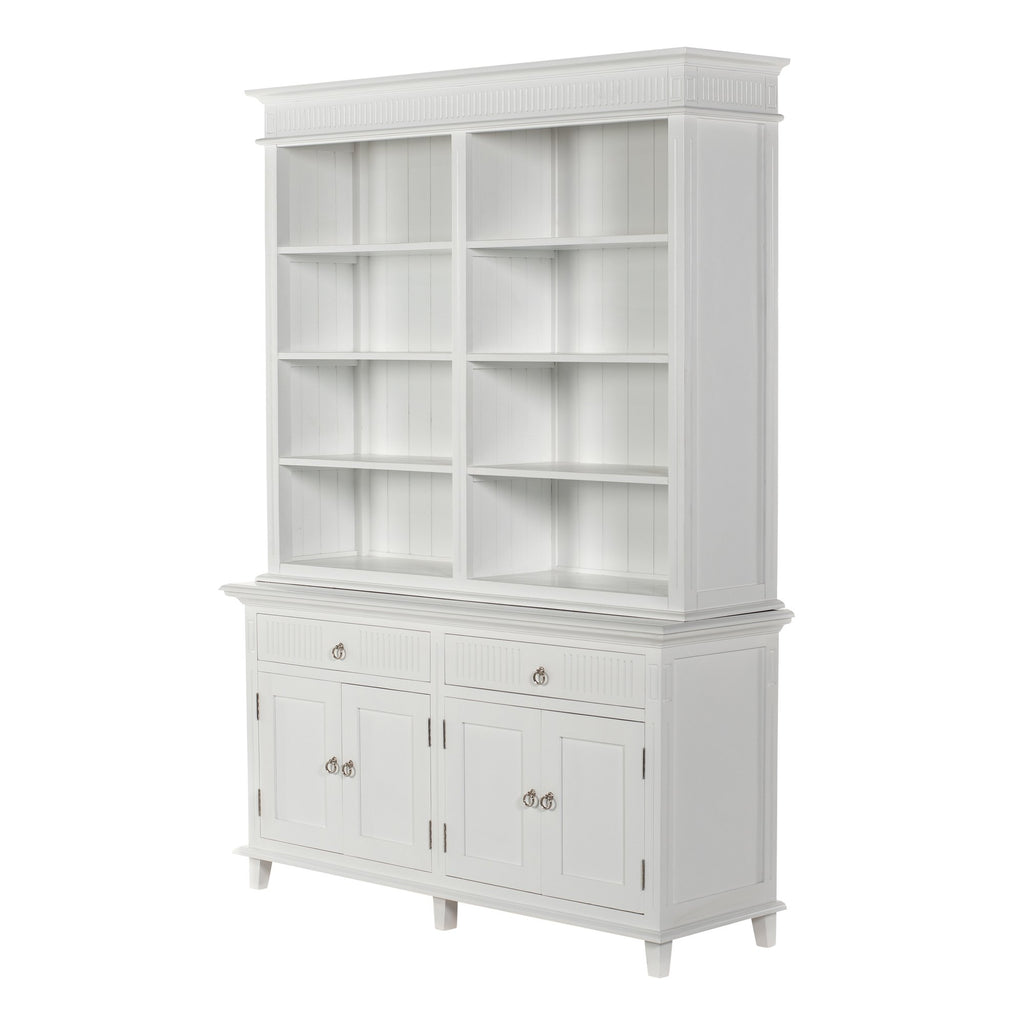 NovaSolo Skansen Hutch Bookcase Unit, Classic White – view 3