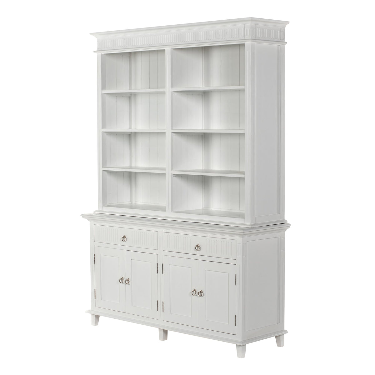 NovaSolo Skansen Hutch Bookcase Unit, Classic White – view 3
