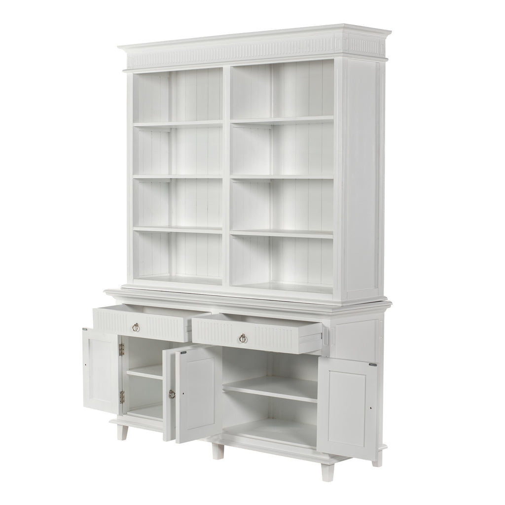 NovaSolo Skansen Hutch Bookcase Unit, Classic White – view 4