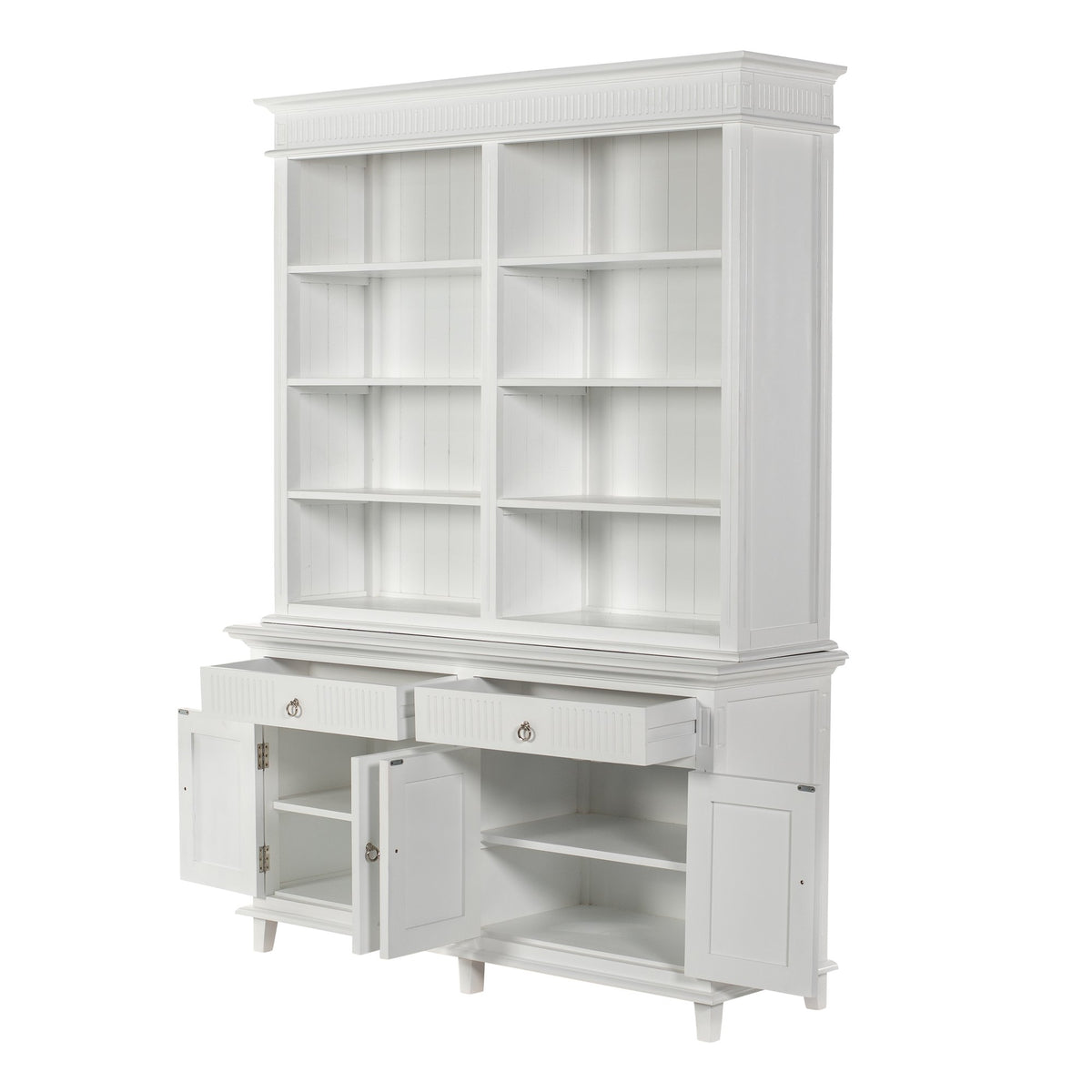 NovaSolo Skansen Hutch Bookcase Unit, Classic White – view 4
