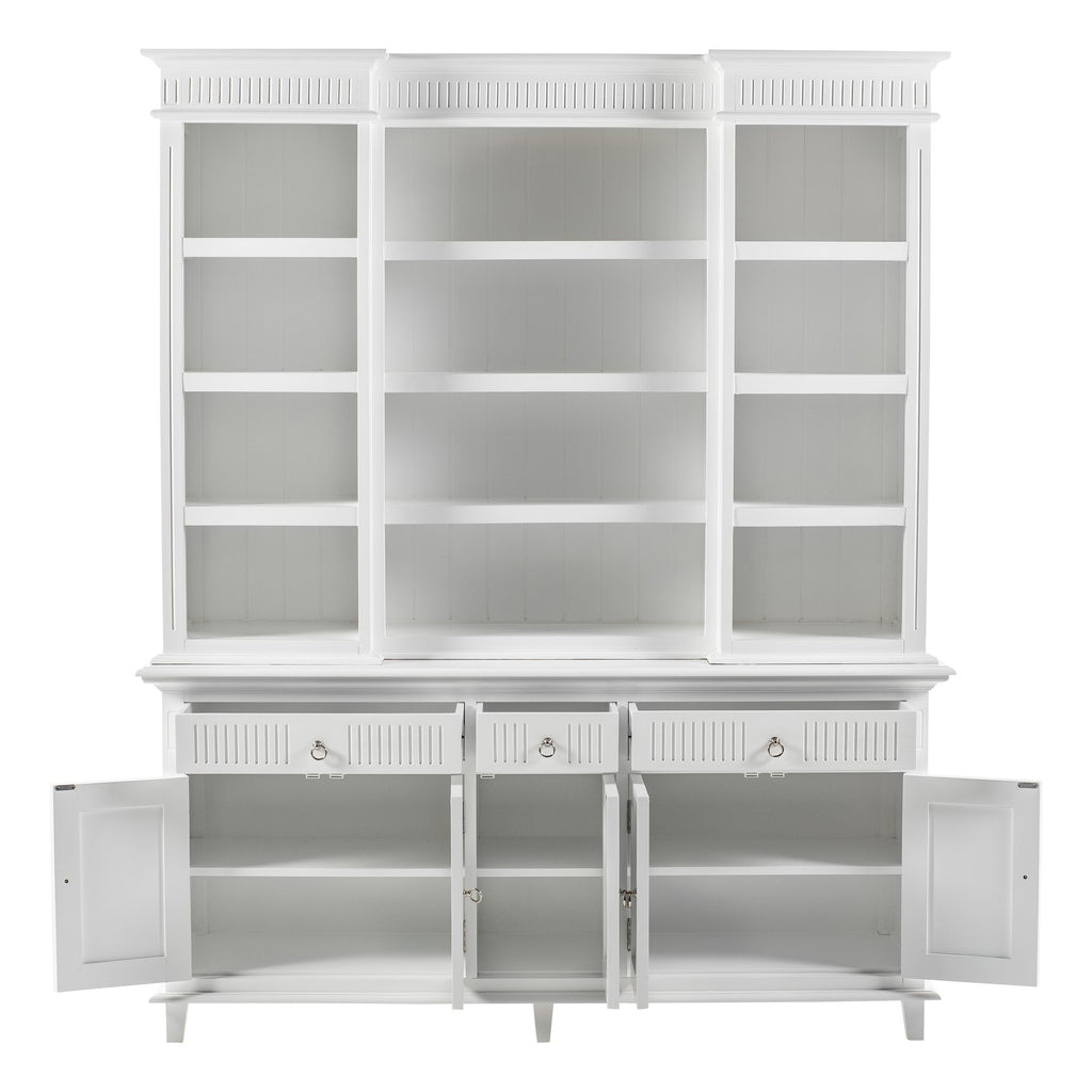 NovaSolo Skansen Hutch Cabinet with 5 Doors 3 Drawers, Classic White – view 2