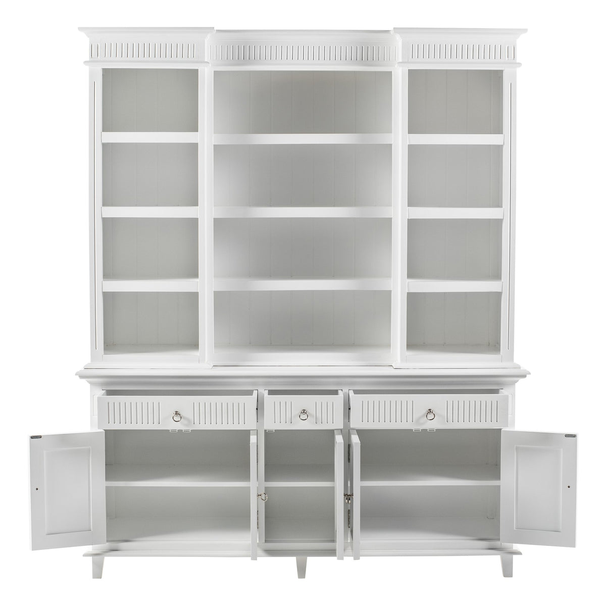NovaSolo Skansen Hutch Cabinet with 5 Doors 3 Drawers, Classic White – view 2