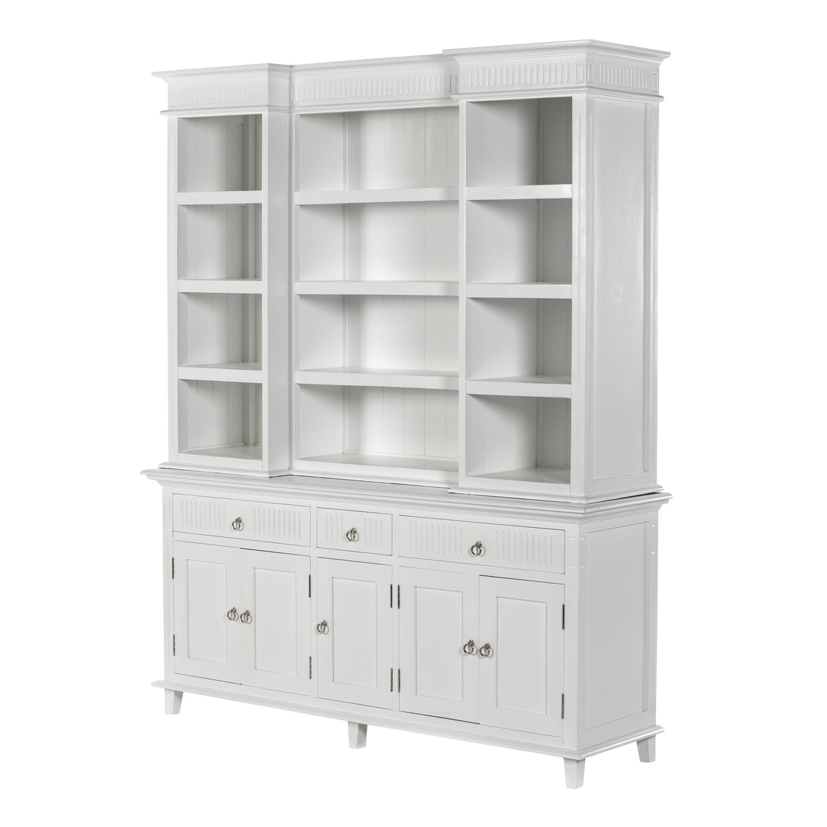 NovaSolo Skansen Hutch Cabinet with 5 Doors 3 Drawers, Classic White – view 3