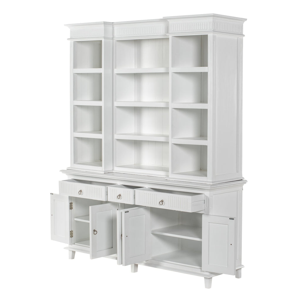 NovaSolo Skansen Hutch Cabinet with 5 Doors 3 Drawers, Classic White – view 4