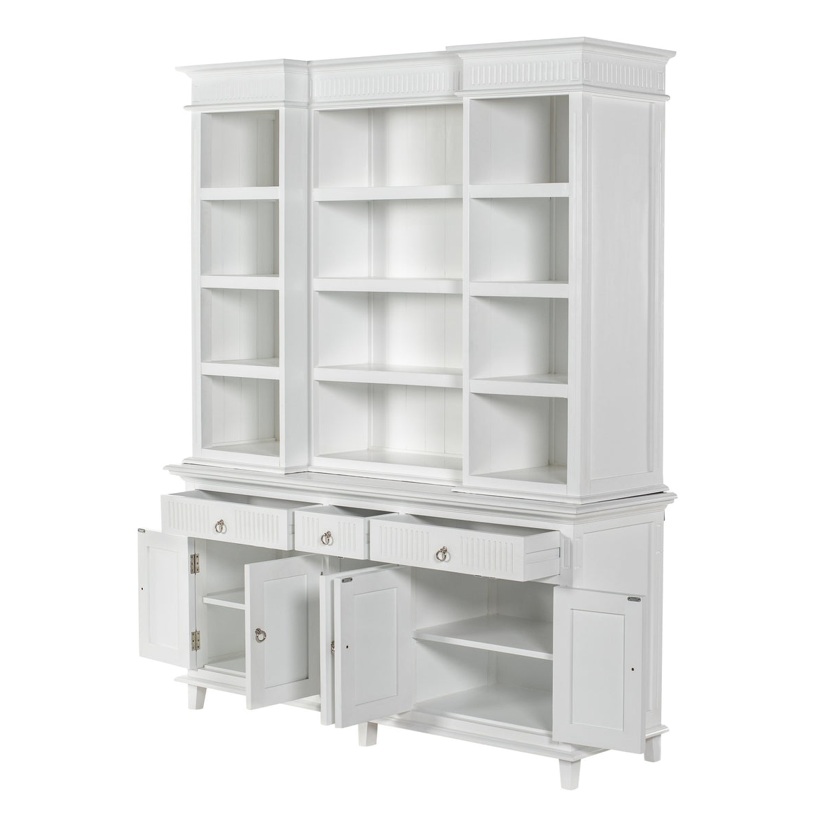 NovaSolo Skansen Hutch Cabinet with 5 Doors 3 Drawers, Classic White – view 4