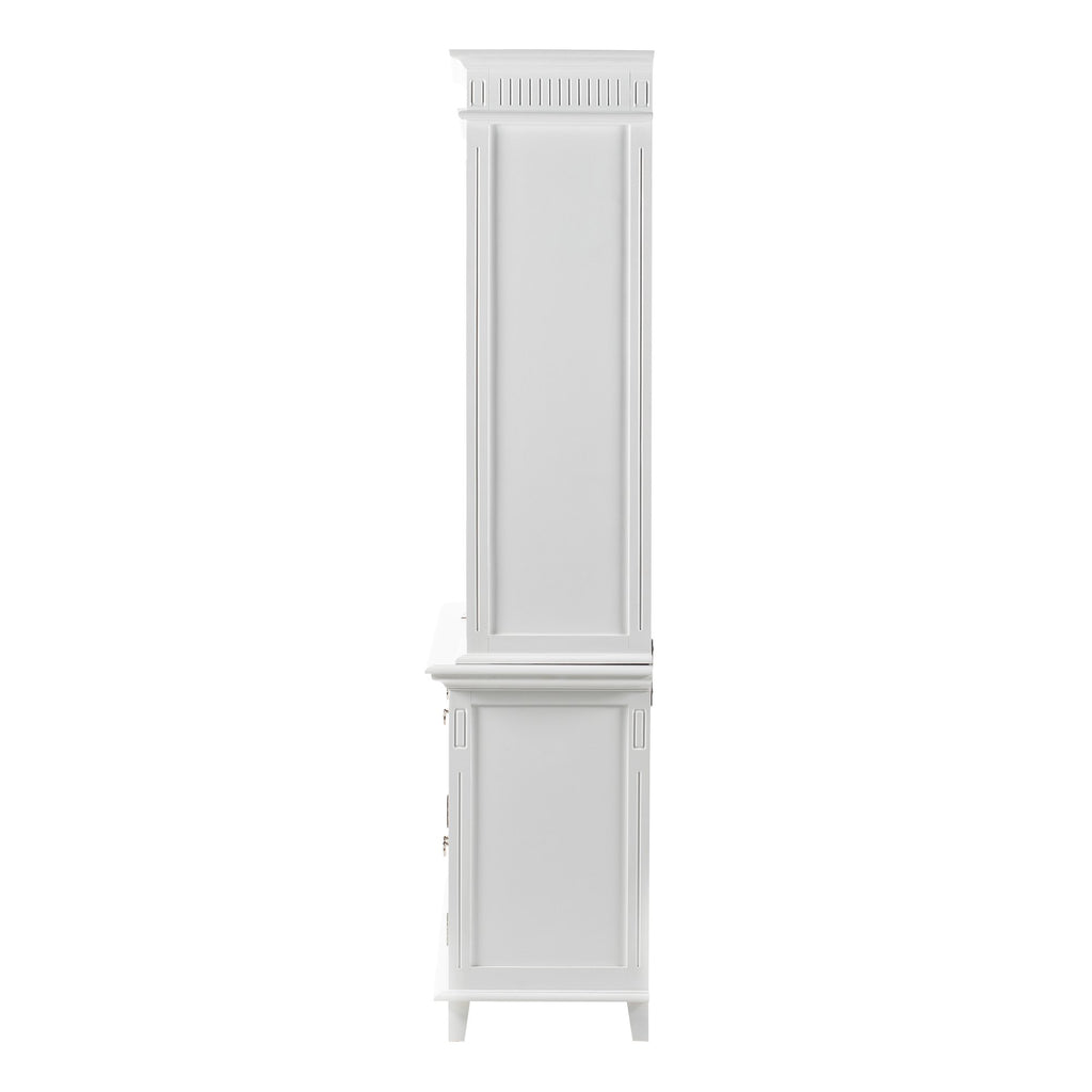 NovaSolo Skansen Hutch Cabinet with 5 Doors 3 Drawers, Classic White – view 5