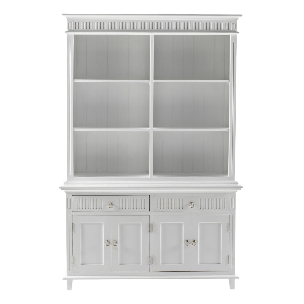 NovaSolo Skansen Hutch Unit with 6 Shelves, Classic White