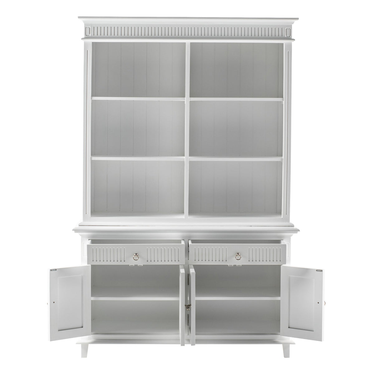 NovaSolo Skansen Hutch Unit with 6 Shelves, Classic White – view 2