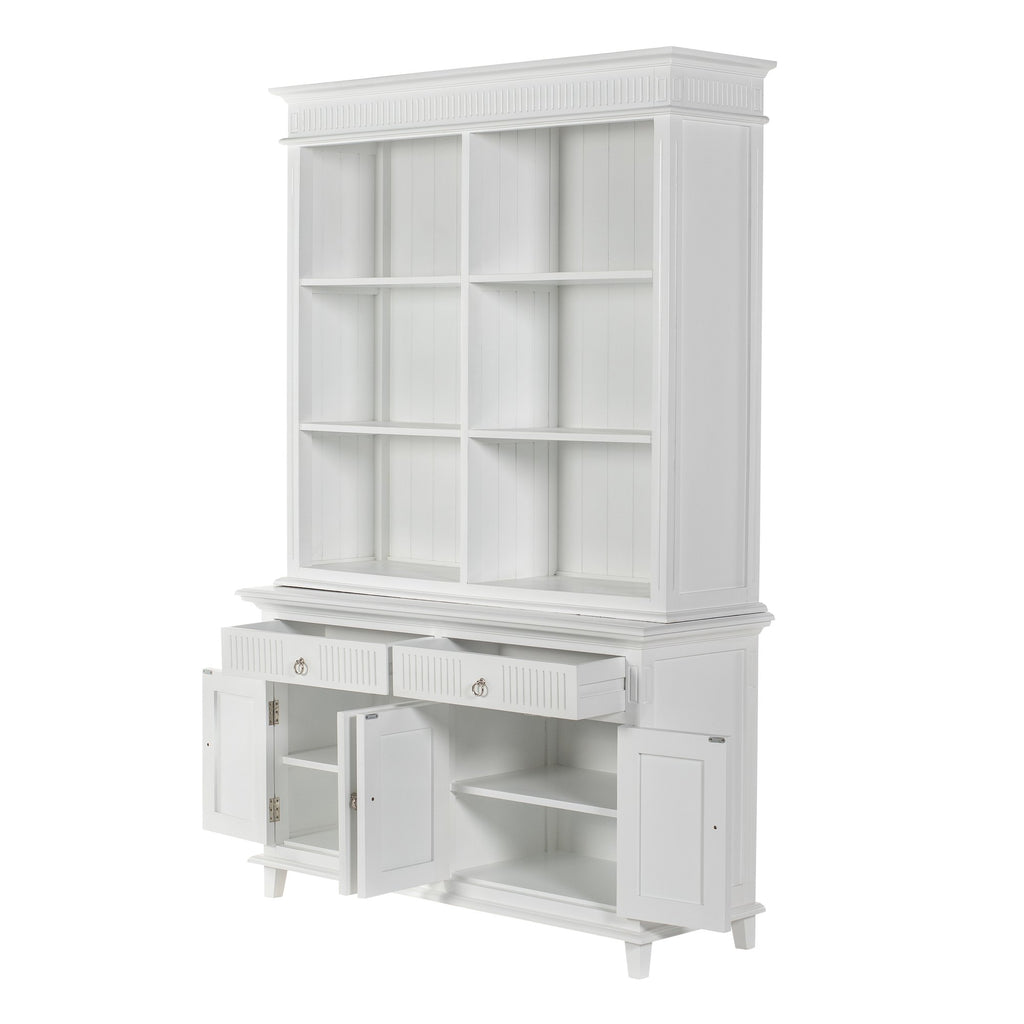 NovaSolo Skansen Hutch Unit with 6 Shelves, Classic White – view 4