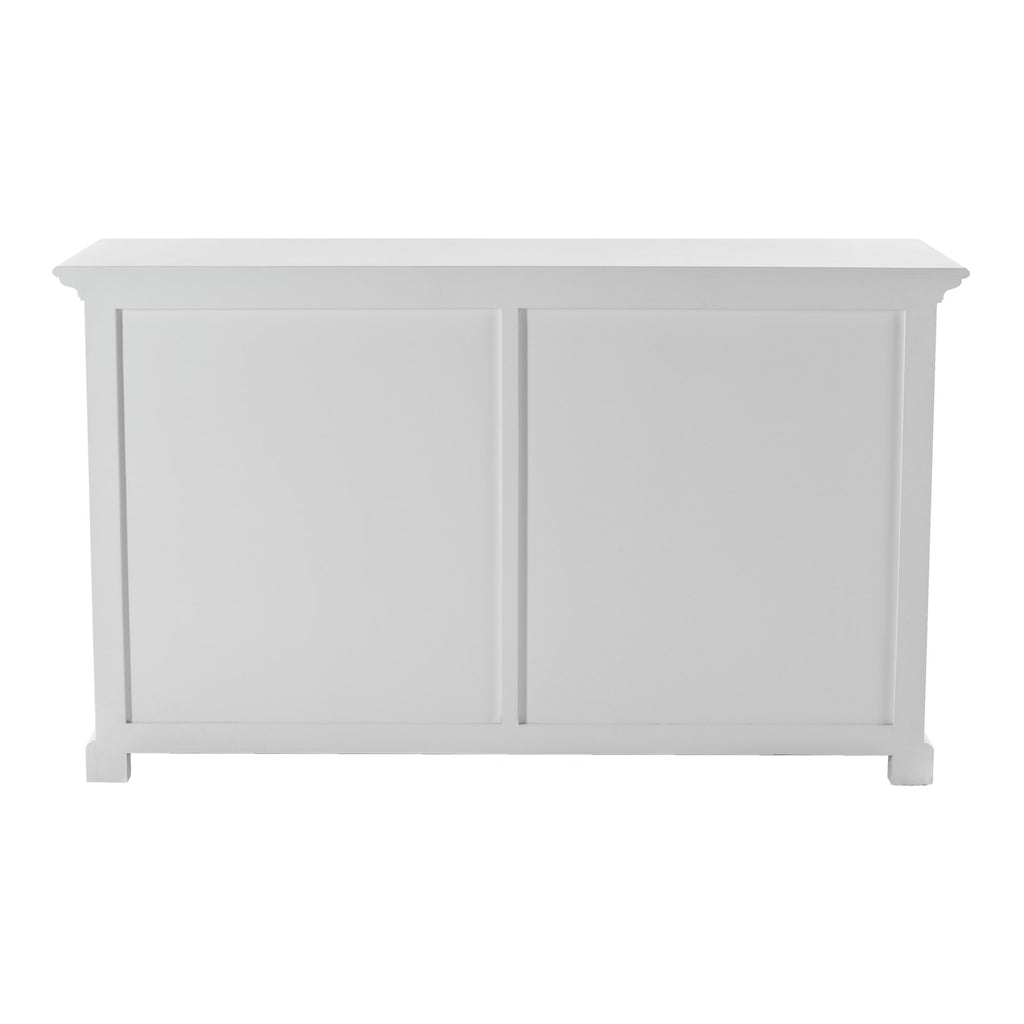 NovaSolo Halifax Classic Buffet with Glass Doors, Classic White – view 7