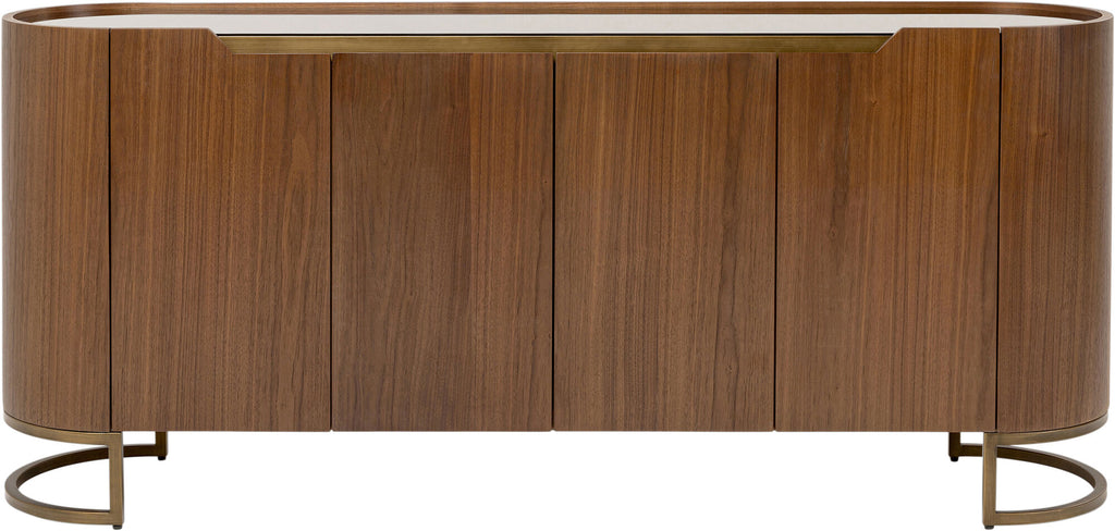4-Door GIORGIO Walnut Veneer Sideboard — Kare Design