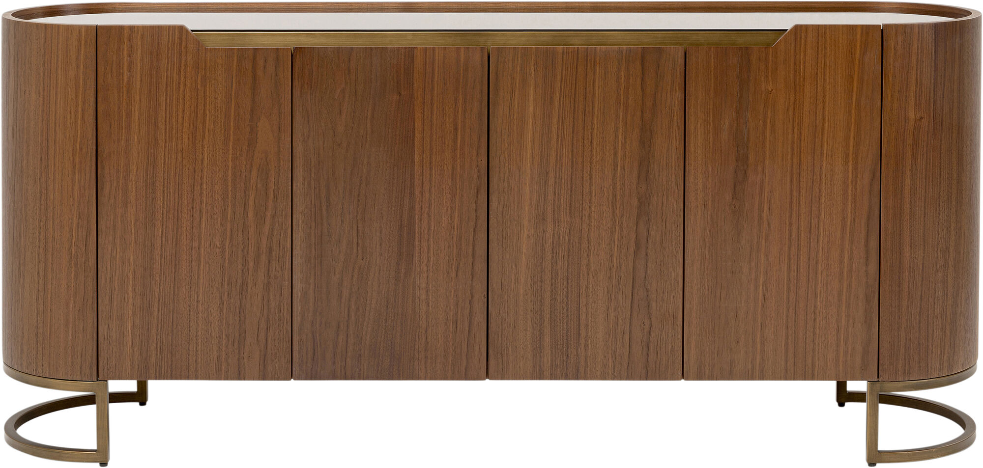 4-Door GIORGIO Walnut Veneer Sideboard — Kare Design
