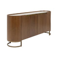 4-Door GIORGIO Walnut Veneer Sideboard — Kare Design