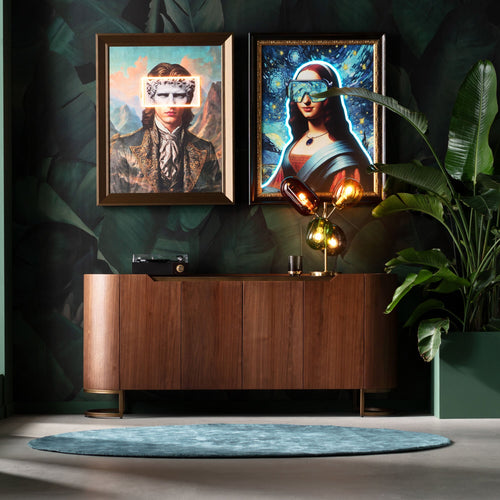 4-Door GIORGIO Walnut Veneer Sideboard — Kare Design