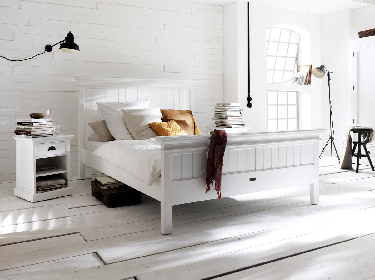 NovaSolo Halifax King Size Bed, Classic White – view 10