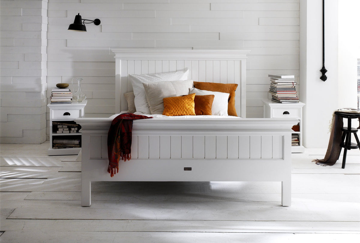 NovaSolo Halifax King Size Bed, Classic White – view 9