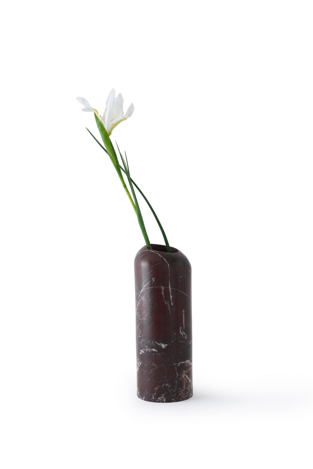 Boulder Vase in Burgundy Marble with Flamingo Design — Tom Dixon