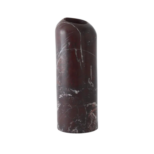 Boulder Vase in Burgundy Marble with Flamingo Design — Tom Dixon
