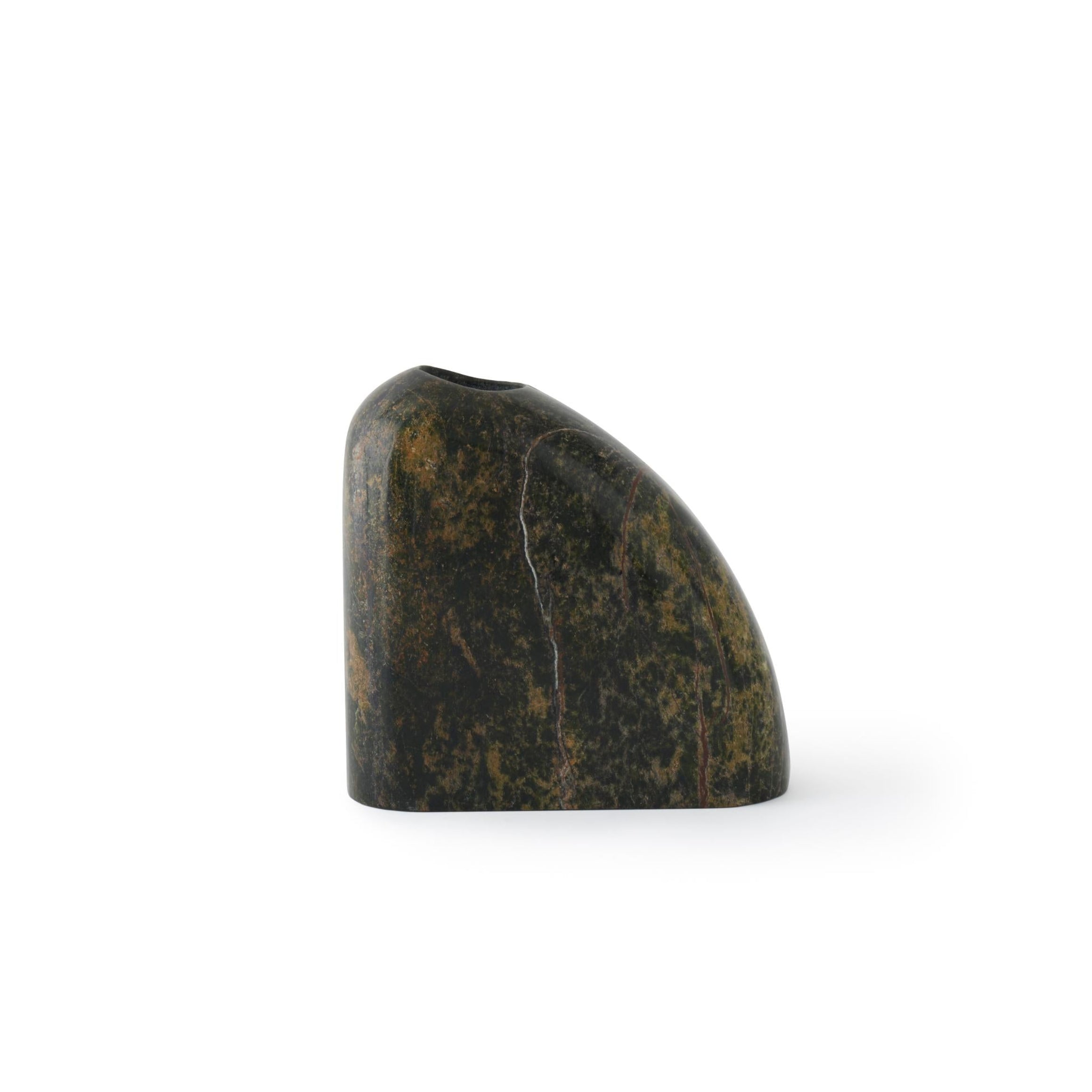 BOULDER Vase in Forest Green Marble — Tom Dixon