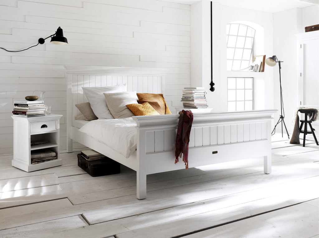 NovaSolo Halifax Queen Size Bed, Classic White – view 10