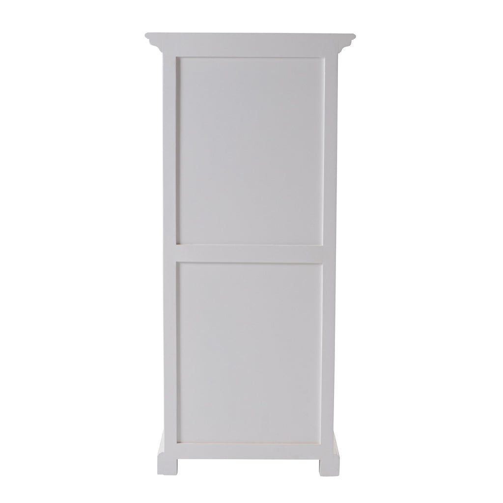 NovaSolo Halifax Storage Unit with Basket Set Storage Cabinet, Classic White – view 4