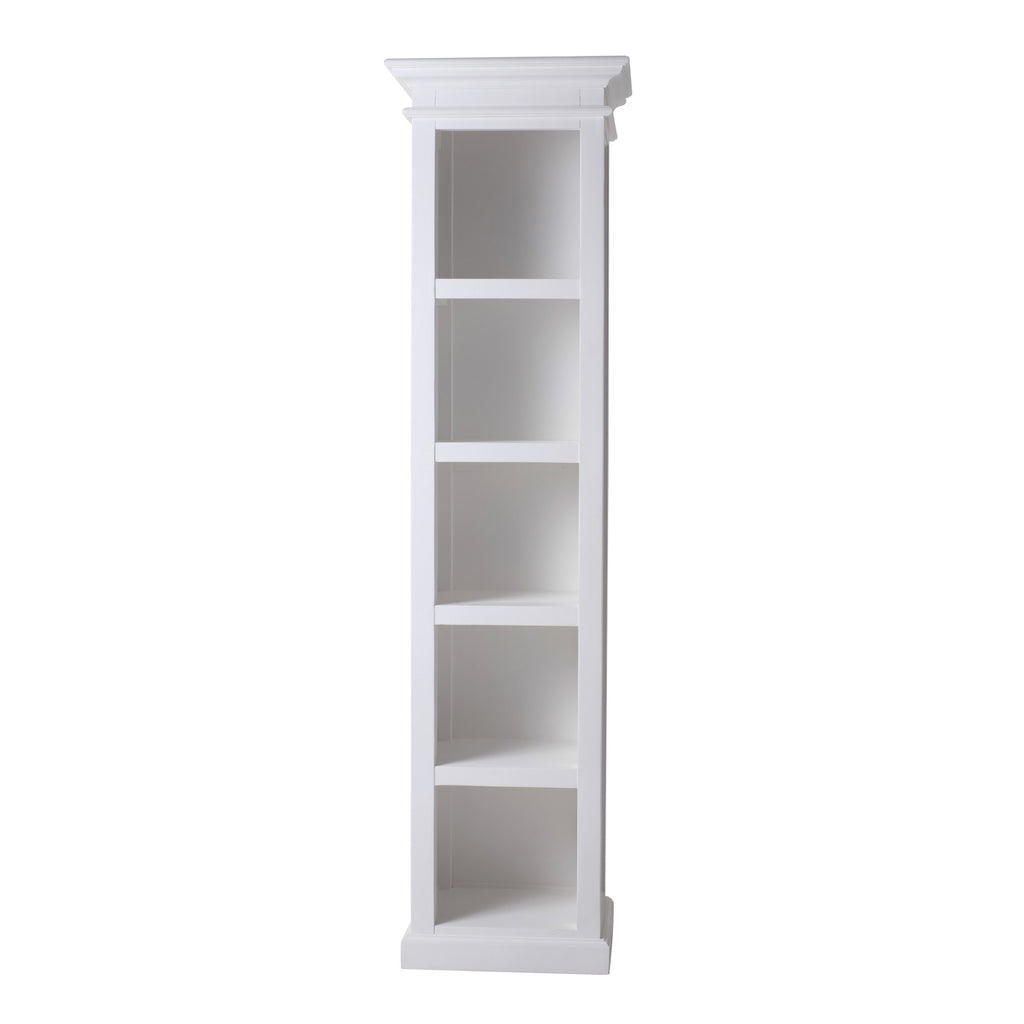 NovaSolo Halifax Bookshelf Bookcase, Classic White