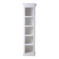 NovaSolo Halifax Bookshelf Bookcase, Classic White