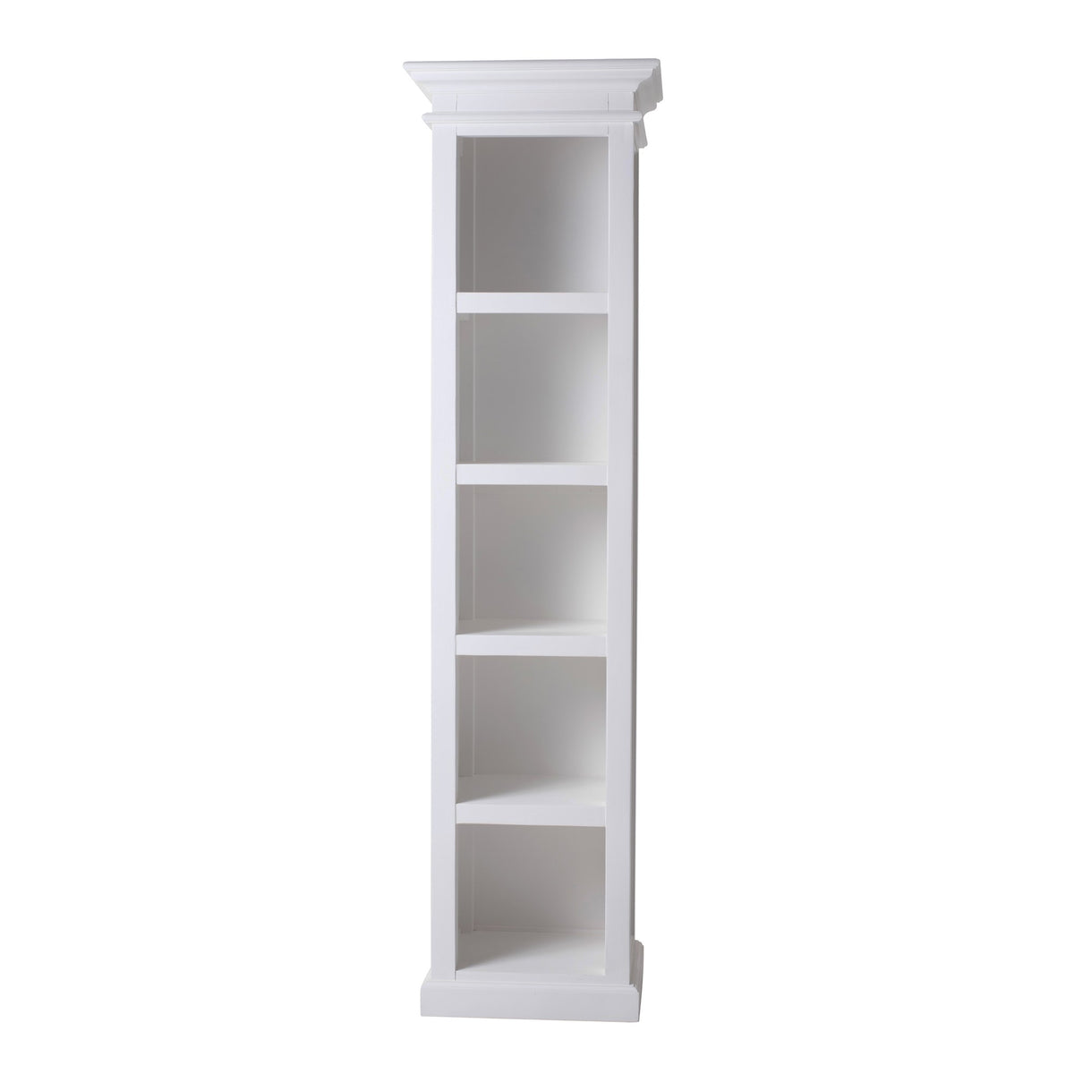NovaSolo Halifax Bookshelf Bookcase, Classic White