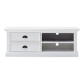 NovaSolo Halifax Medium ETU TV Stand, Classic White