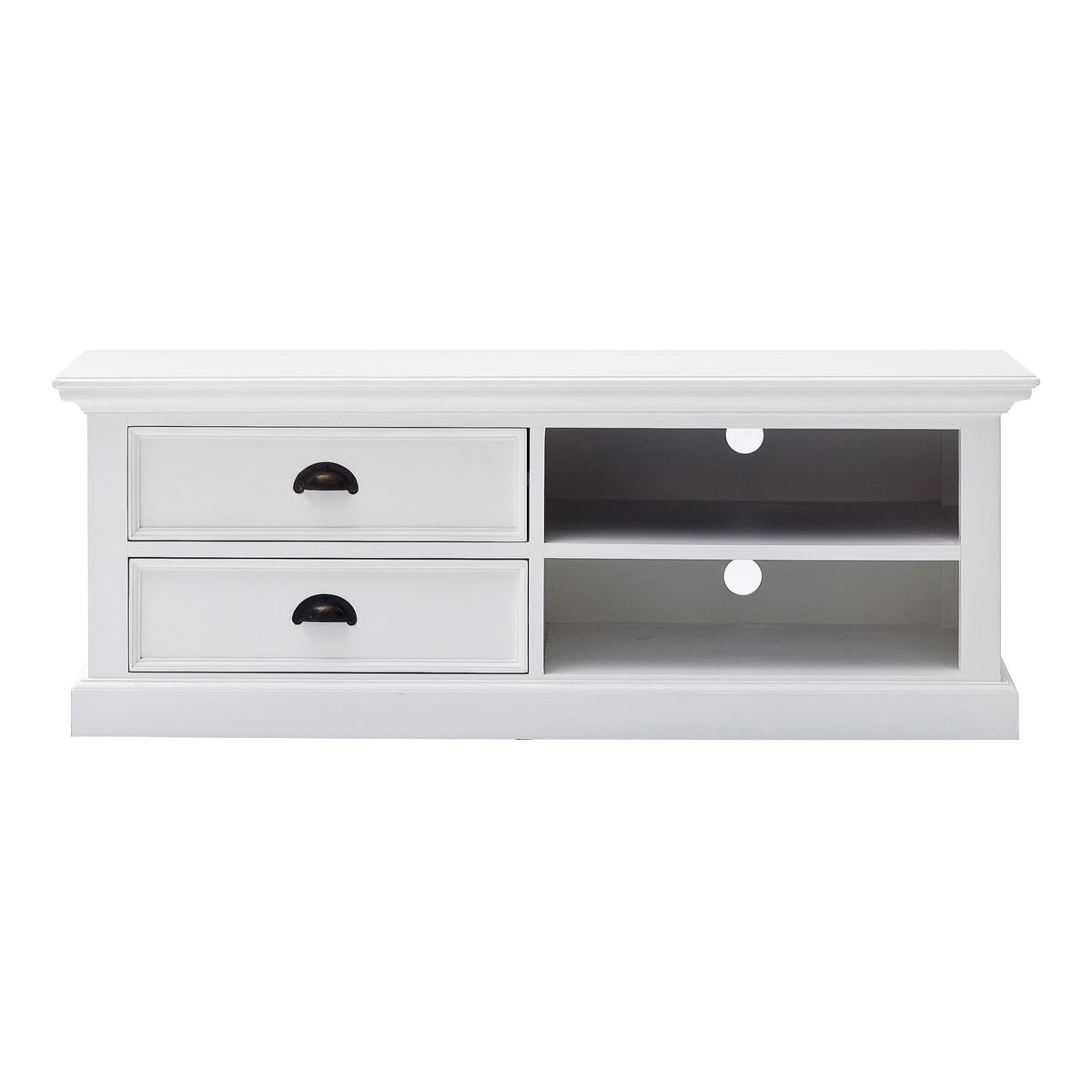 NovaSolo Halifax Medium ETU TV Stand, Classic White