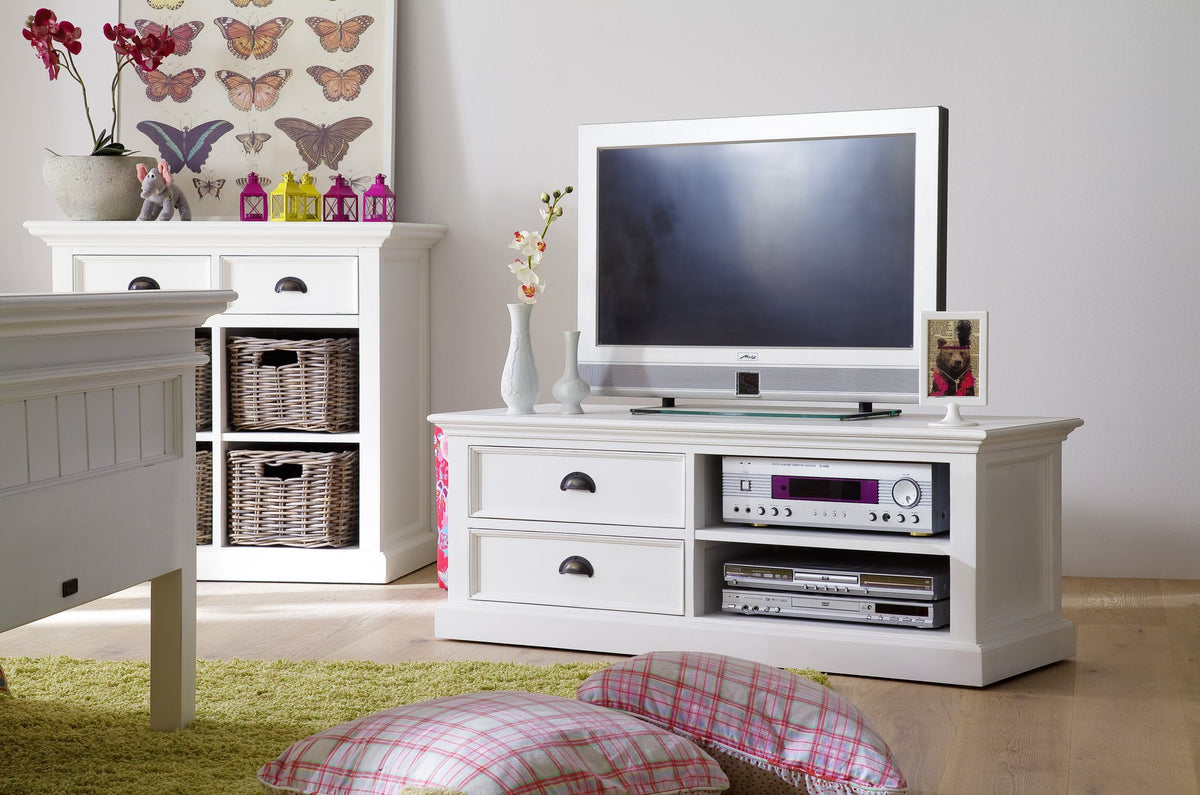 NovaSolo Halifax Medium ETU TV Stand, Classic White – view 6